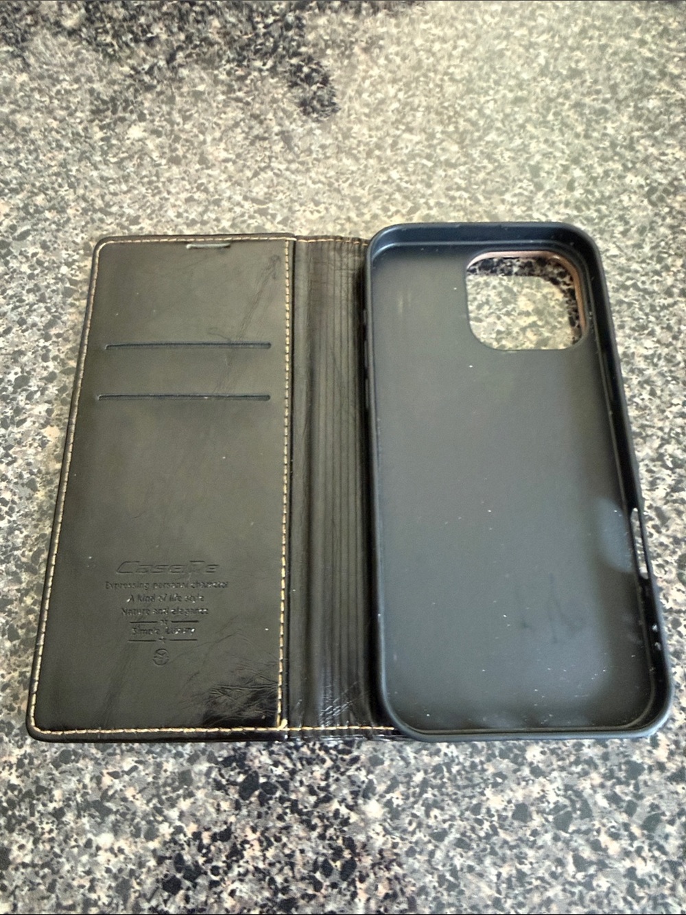 Folio Wallet Phone Case Cover in Black
